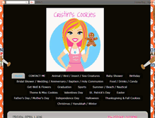 Tablet Screenshot of cristinscookies.com